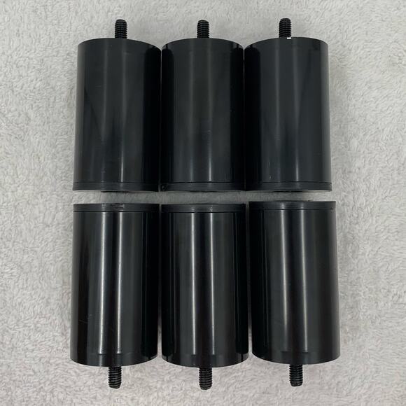 4" Metal Replacement Legs Set of 6 3/8"-16 Thread for Adjustable Bed Stackable - Picture 1 of 6